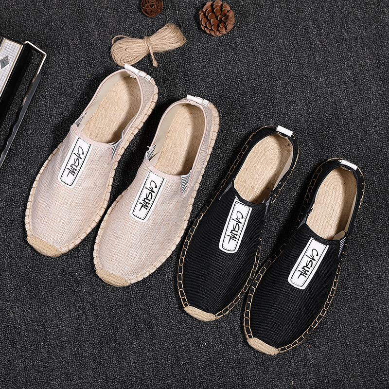 Espadrille Slip On - 린넨 남성 캐주얼 슈즈 로퍼 남성
