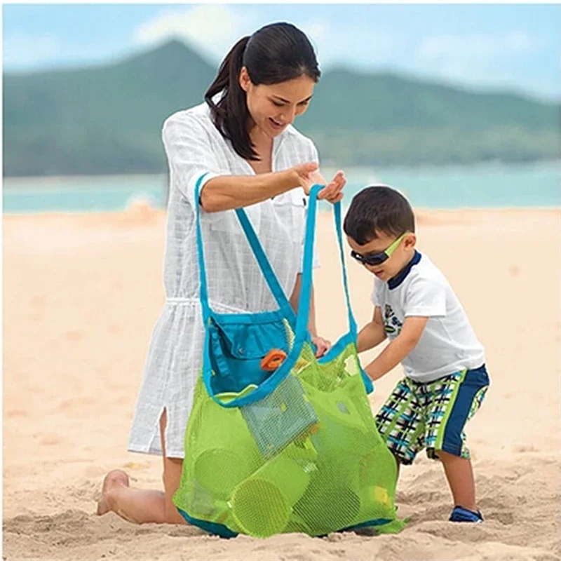 어린이 휴대용 메쉬 가방, 아동 목욕 장난감 보관 가방 - Beach Towel Large 리뷰 및 가격