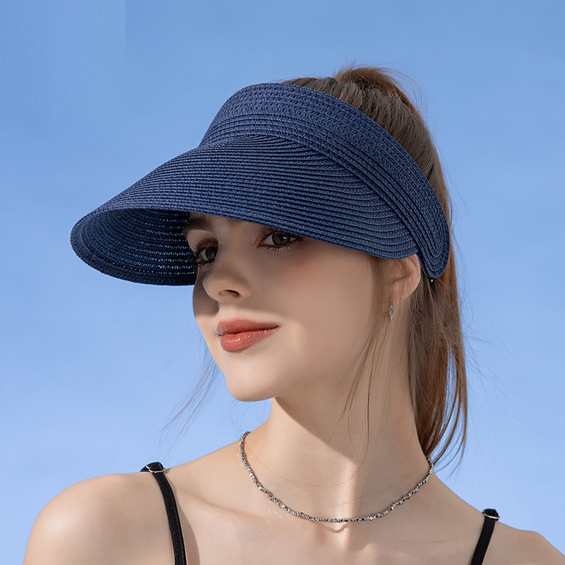 여성용 UPF50 와이드 브림 태양 모자 여름 바이저  - Bucket Hat Straw 리뷰 및 가격