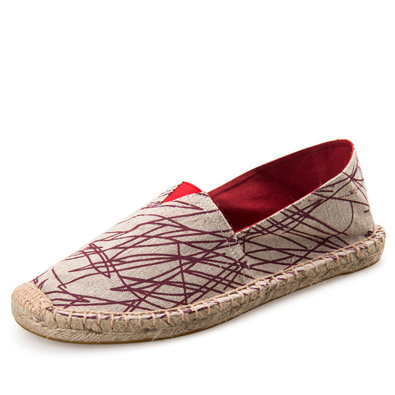 2025 여름 가을 남성 캔버스 신발 통기성 남성 캐주 - Espadrille Slip On 리뷰 및 가격