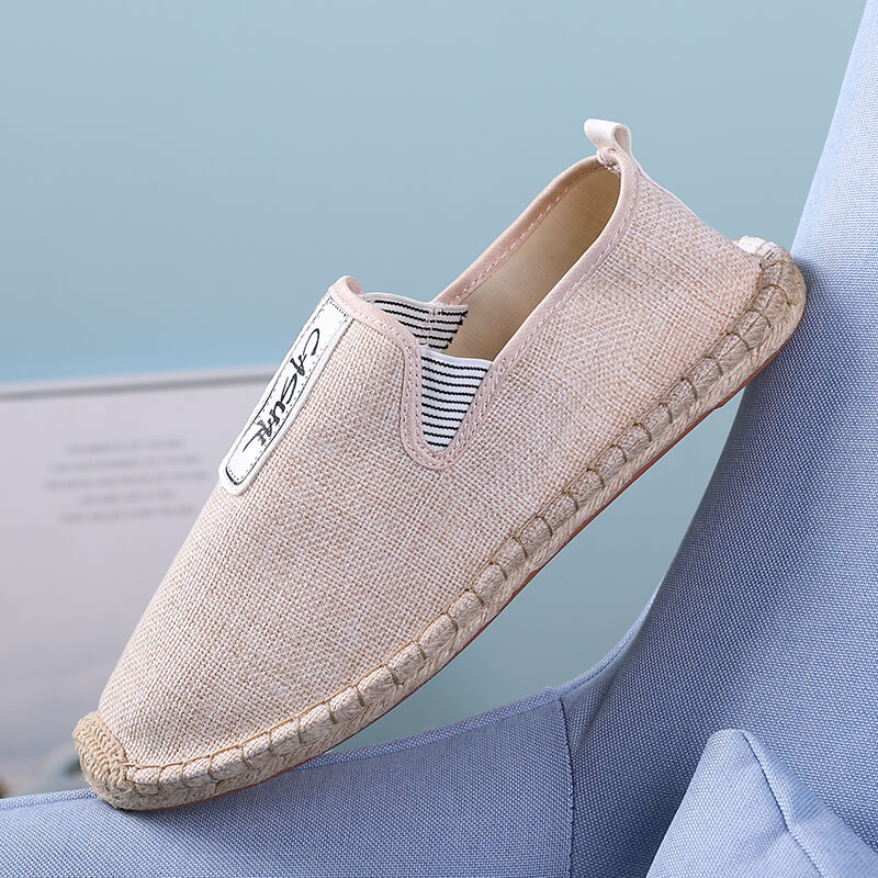 린넨 남성 캐주얼 슈즈 로퍼 남성 플랫 슈즈 위빙 피셔 - Espadrille Slip On 리뷰 및 가격